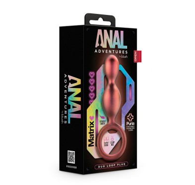 ANAL ADVENTURES MATRIX DUO LOOP PLUG COPPER